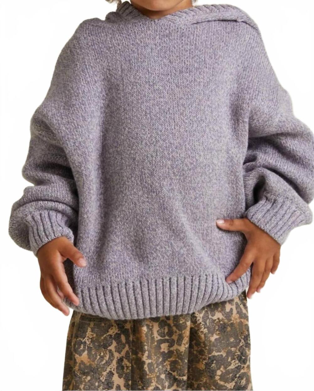 NEW CLAUDE & CO kid's harley long sleeve hoodie in lilac